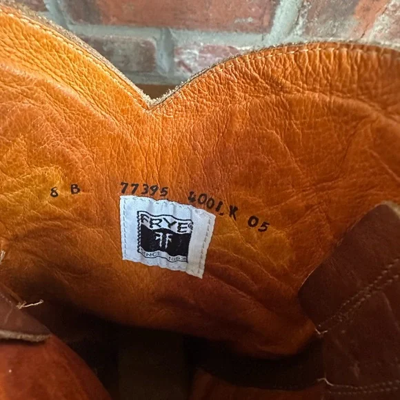 Frye Women's Tan Leather Western Boots - Picture 5 of 8